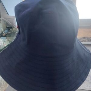 Oh Its Bucket Season! Navy Blue and Orange Reversible Bucket Hat